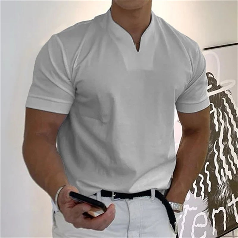 ๐ Men Gentlemans Business Short Sleeve Fitness T-shirt