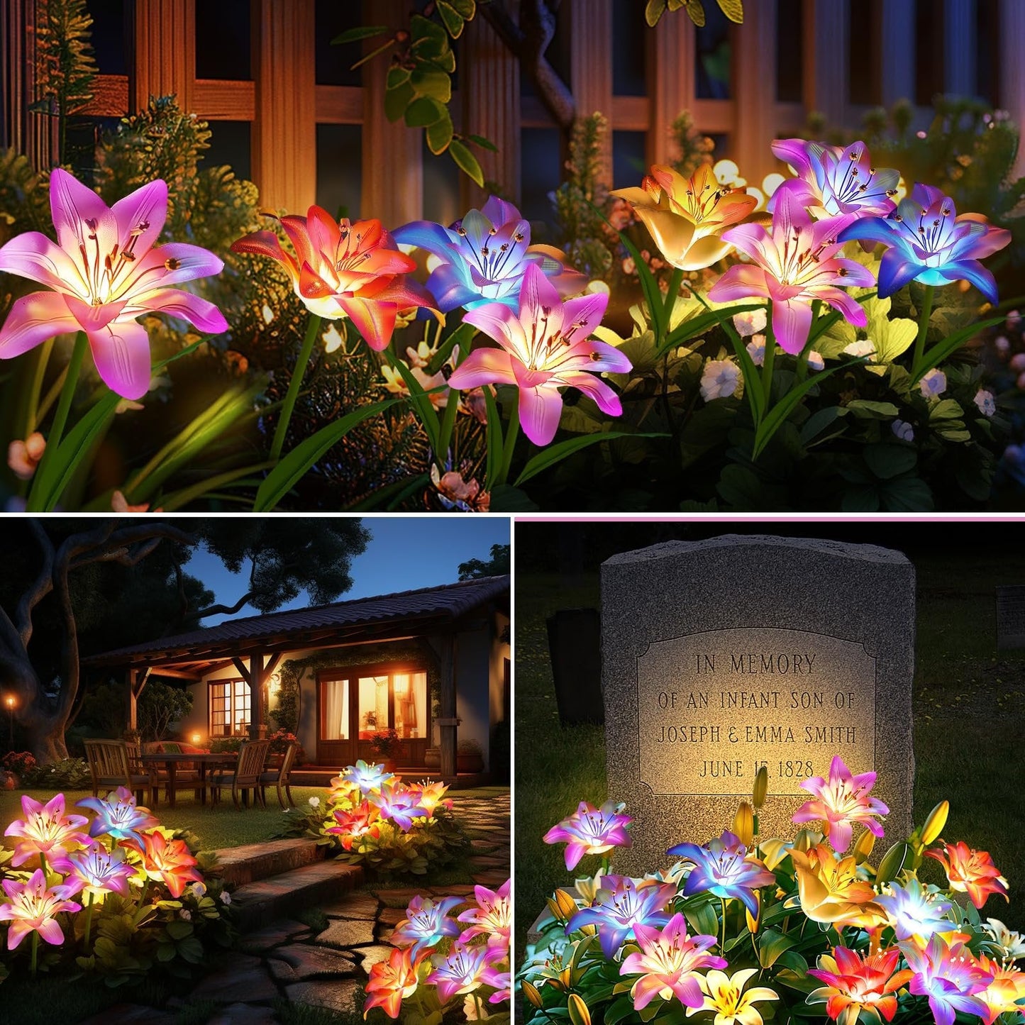 ๐ Solar-Powered Blooming Lily Flowers Lights