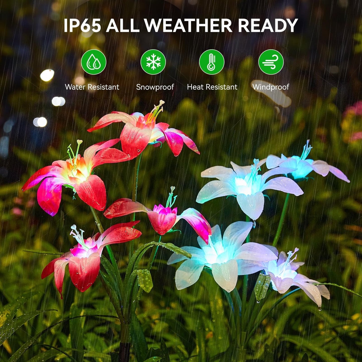 ๐ Solar-Powered Blooming Lily Flowers Lights