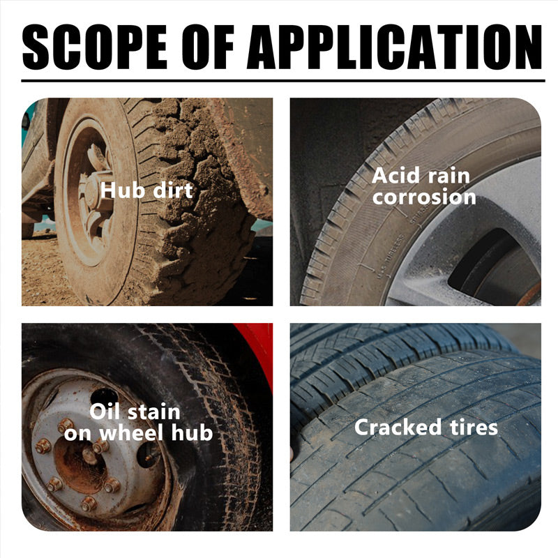 Versatile Lasting Hydrophobic Car Tire Polishing Cleaner Paste