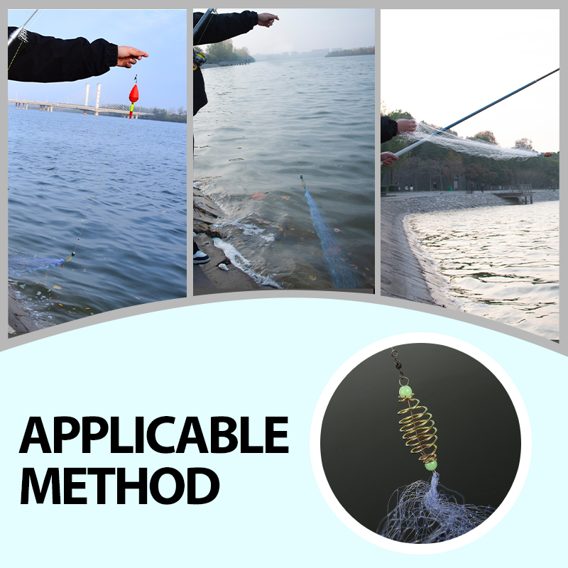 š„2025 Hot Saleš„Fishing Gill Net with Spring Bait Trap