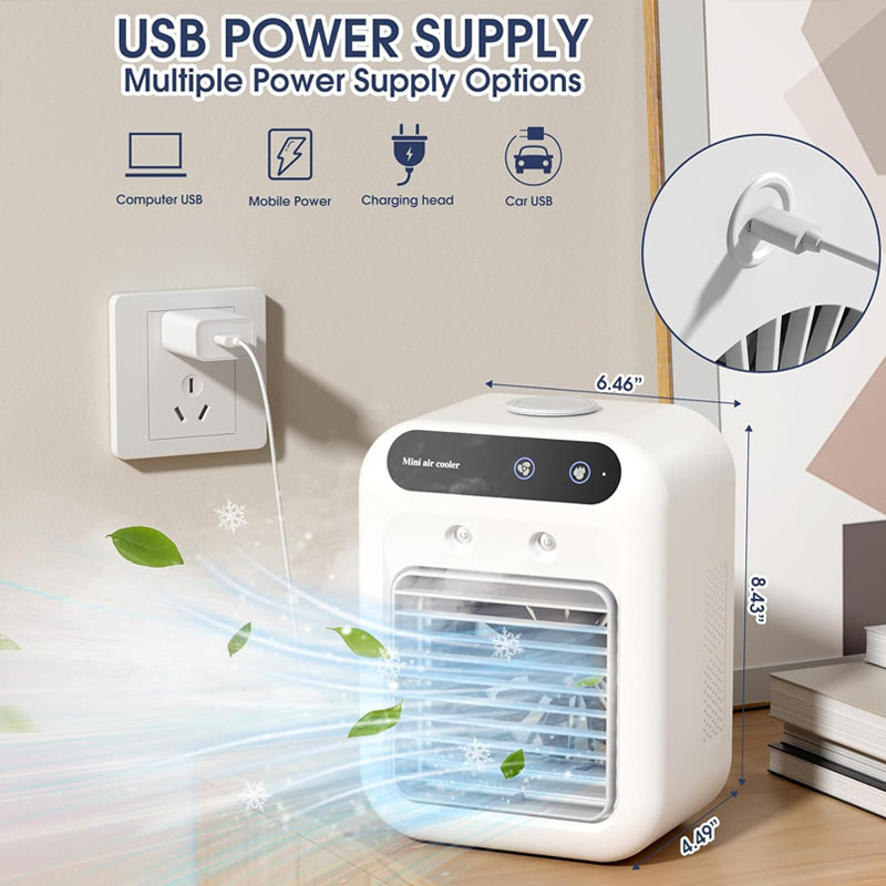 ❄️Mini Portable Air Conditioner with Cooling and Humidifying Functions