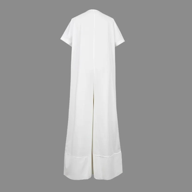 Women's Fashion V-Neck Loose Jumpsuit