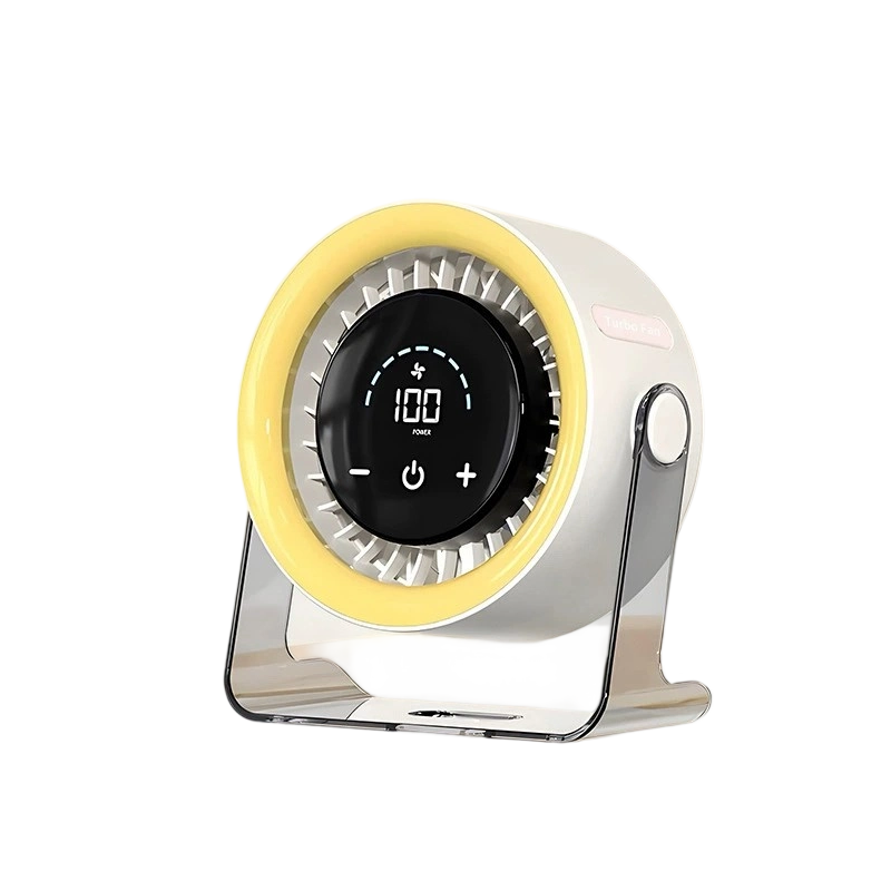 🔥100-Speed Mini Desk Fan with Digital Display