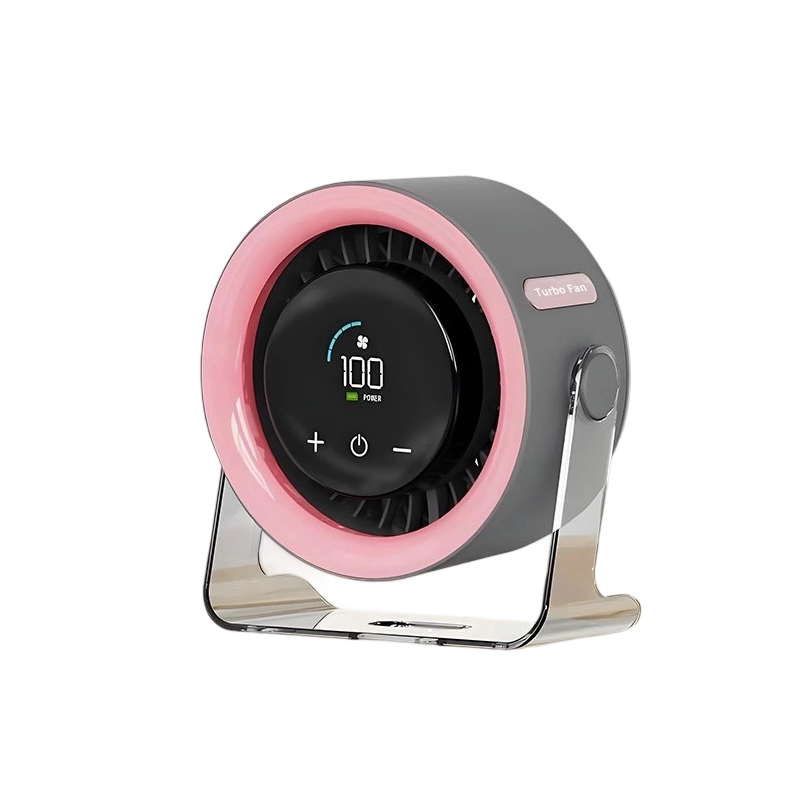 🔥100-Speed Mini Desk Fan with Digital Display
