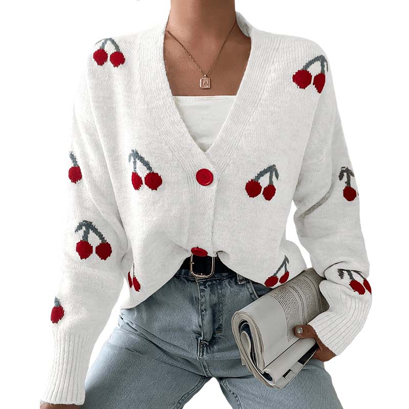 Women’s Casual Sweet Cherry Cardigan🍒