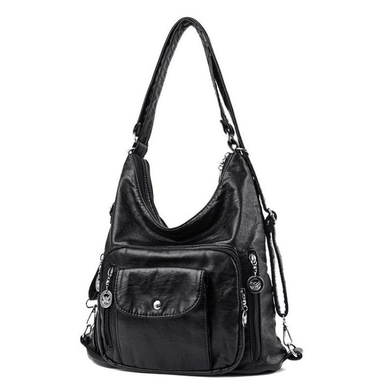 ๐ Convertible Multi-Pocket Shoulder Bag for Women โ 3-in-1 Crossbody & Tote