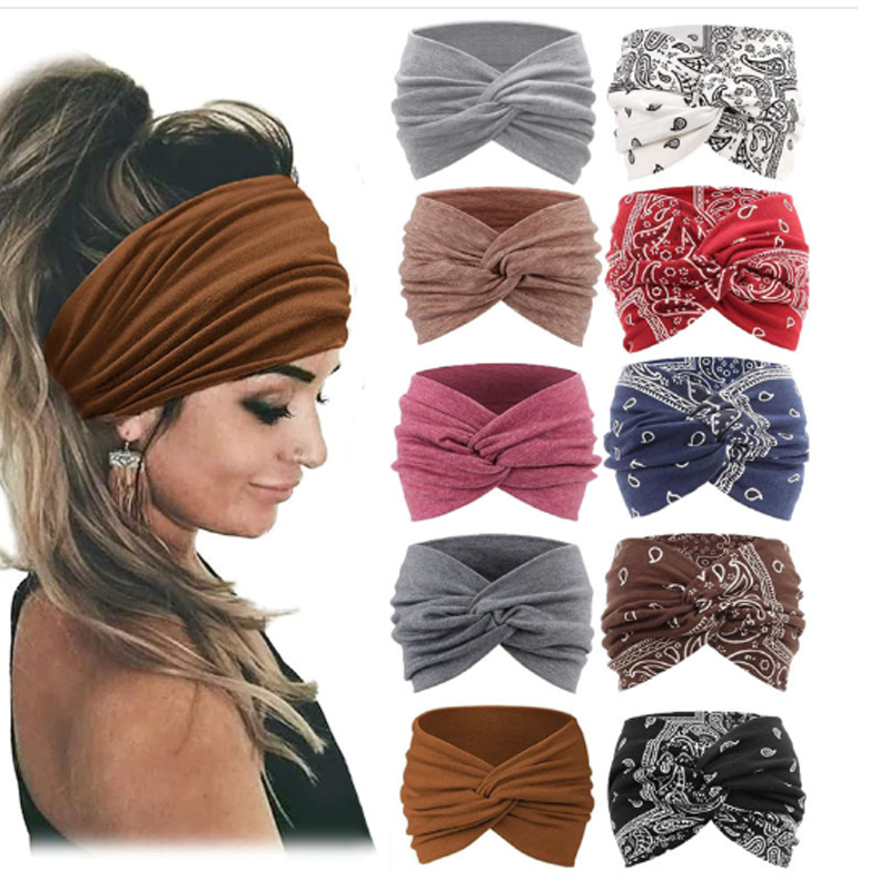 Wide Elastic Hair Band