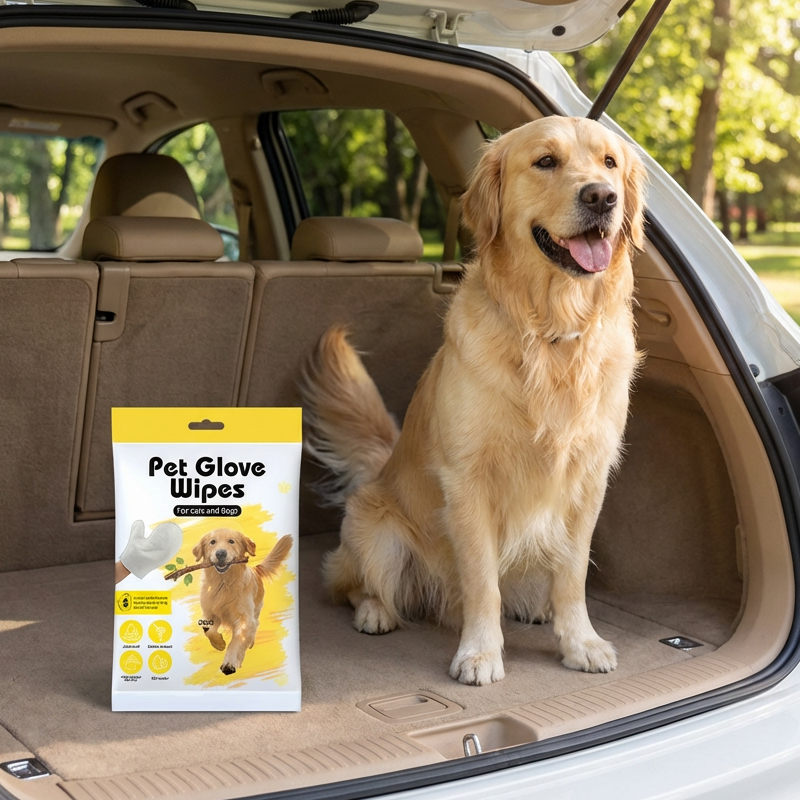 Pet Grooming Glove Wipes for Dogs & Cats - 6PCS/Pack
