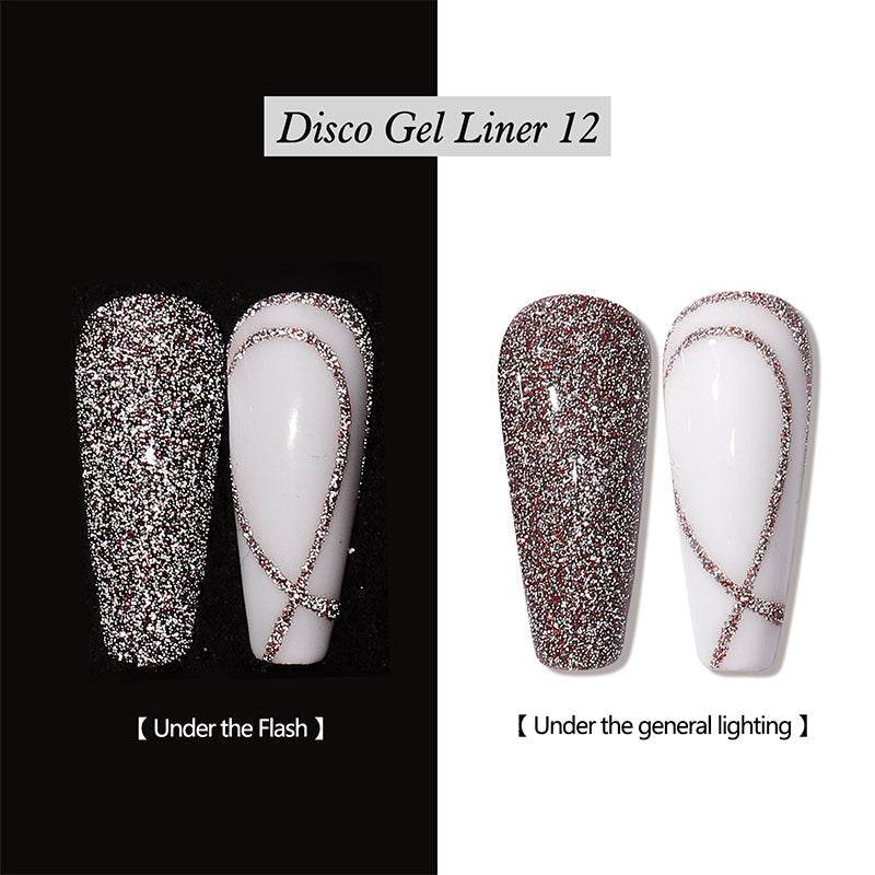 Reflective Glitter Gel Nail Polish Liner