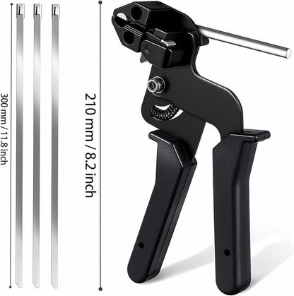 🔥 304 Stainless Steel Zip Tie Kit | 4X Stronger Than Plastic | 42% OFF Pro Tool!
