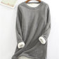 Women's Cotton Round Neck Solid Sweatshirt