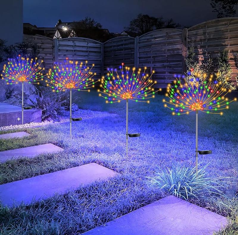 🎅🔥Waterproof Solar Garden Fireworks Lamp