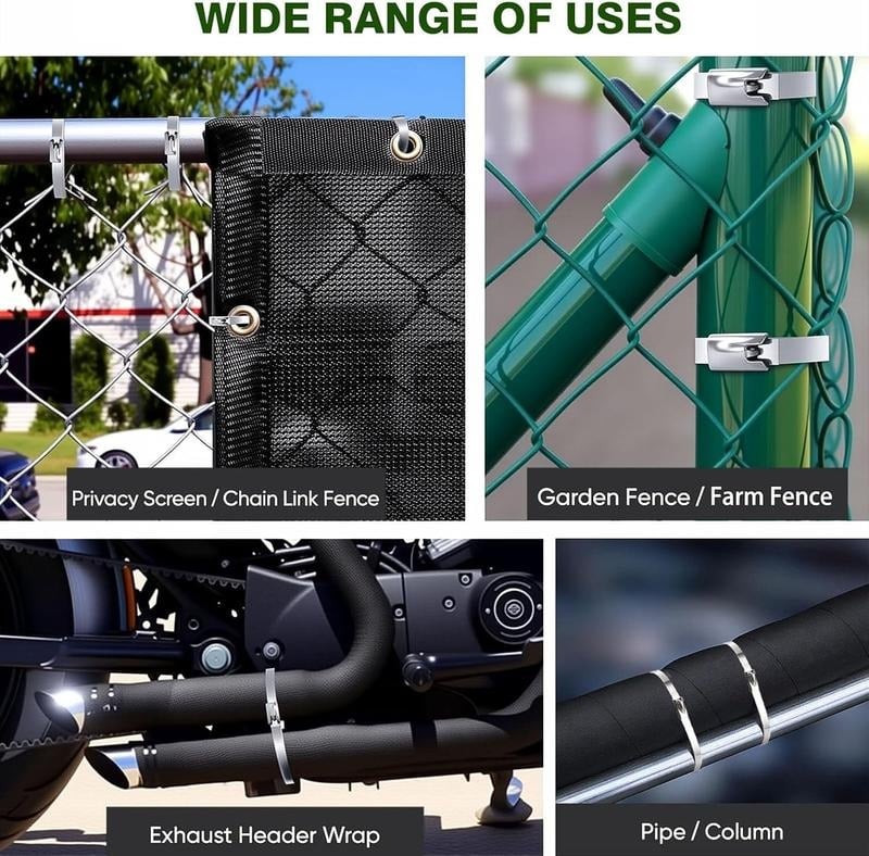 🔥 304 Stainless Steel Zip Tie Kit | 4X Stronger Than Plastic | 42% OFF Pro Tool!