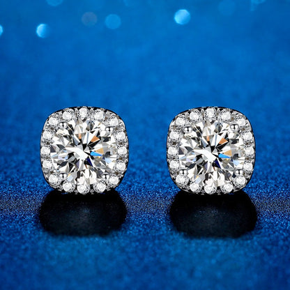 💎Moissanite Sparkle Ear Studs – Brilliant shine, hypoallergenic & perfect for daily elegance or gifting 💍