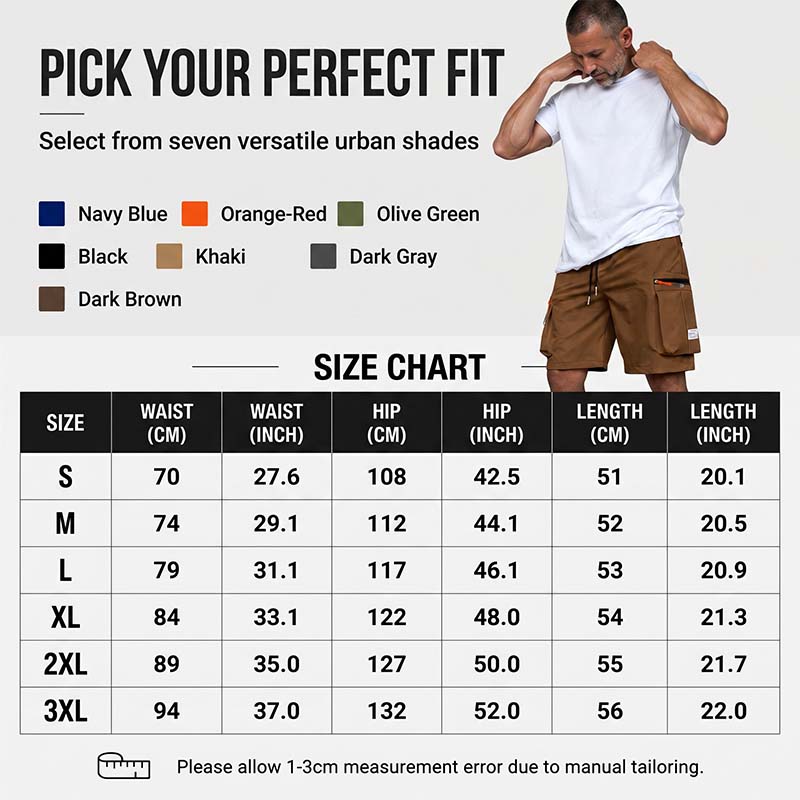 Men's Casual Cargo Shorts with Multi-Pockets✨