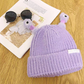 Winter Parent-Child Cute Glowing Little Monster Knitted Hat