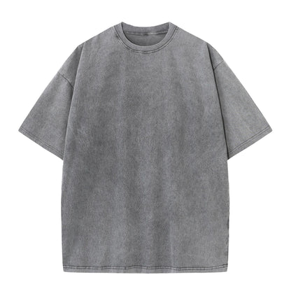 🔥Loose Vintage Solid Color Short Sleeve Top
