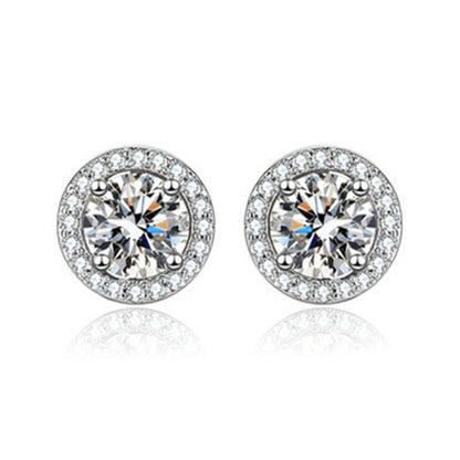 💎Moissanite Sparkle Ear Studs – Brilliant shine, hypoallergenic & perfect for daily elegance or gifting 💍