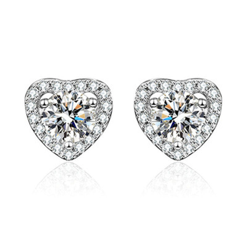 💎Moissanite Sparkle Ear Studs – Brilliant shine, hypoallergenic & perfect for daily elegance or gifting 💍