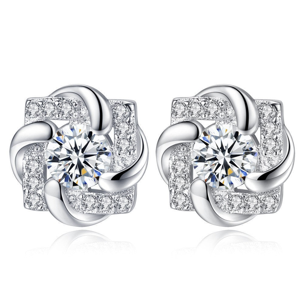 💎Moissanite Sparkle Ear Studs – Brilliant shine, hypoallergenic & perfect for daily elegance or gifting 💍