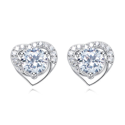 💎Moissanite Sparkle Ear Studs – Brilliant shine, hypoallergenic & perfect for daily elegance or gifting 💍