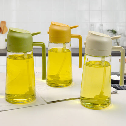 🍳🔥 2-in-1 Glass Oil Sprayer – Spray & dispense in one ✨