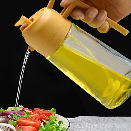 🍳🔥 2-in-1 Glass Oil Sprayer – Spray & dispense in one ✨