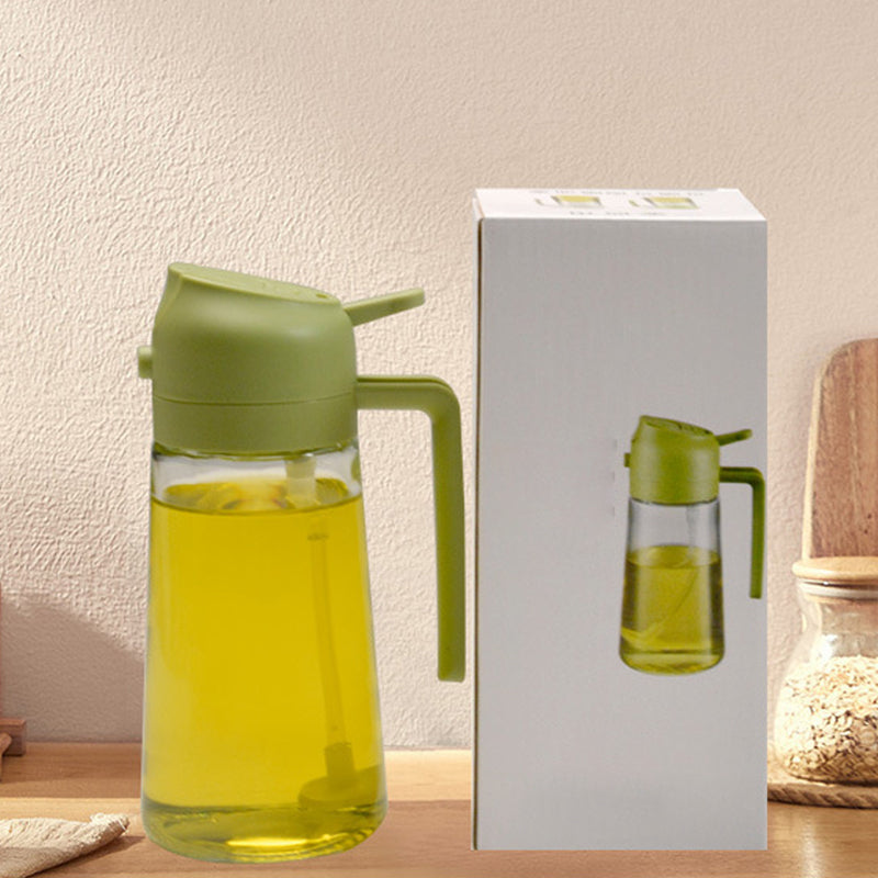 🍳🔥 2-in-1 Glass Oil Sprayer – Spray & dispense in one ✨