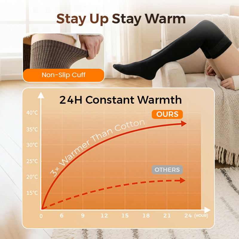 💞50K+ SOLD!🧦🤝✨ Classic Elegance, Effortless Wear | Soft & Stretchy Thigh High Socks❤️🔥🧦