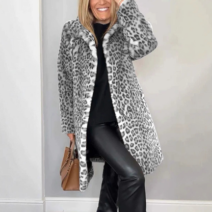 ✨Autumn's Best-Selling Sets 💖Women's Leopard Print Mid-Length Jacket and Leather Leggings