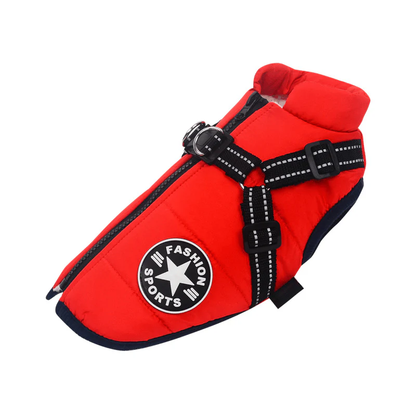 🐶3 in 1 Winter Waterproof Warm Dog Jacket With Built-in Harness