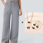 Lightweight Linen Pants Solid Color Drawstring Casual Pants - Breathable & Skin-Friendly
