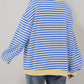 Women's Oversized Striped Long Sleeve Pullover
