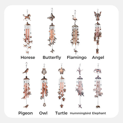 Pure Hand-made Copper Horse Wind Chimes