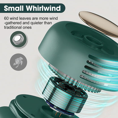 🎁Summer Big Sale-50% OFF⏳Small Whirlwind Clip Waist Neck Fan🌬️❄️