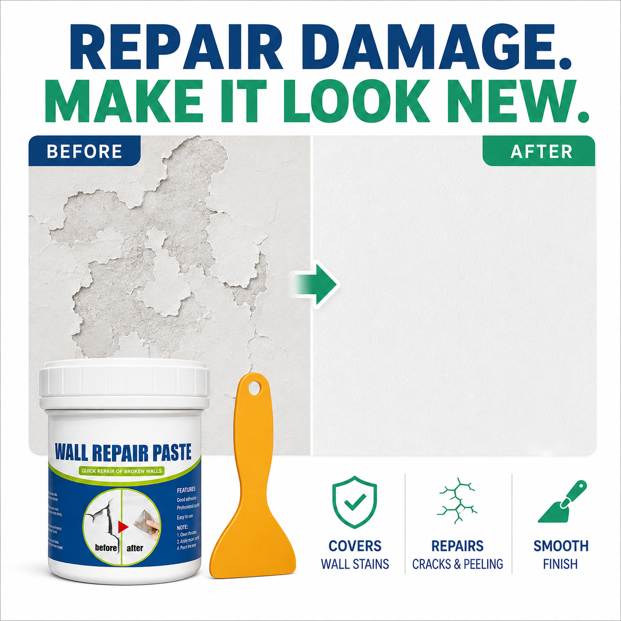 High-Efficiency Repair Agent For Wall Cracks