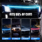 🔥【Dynamic Scan HoodBeam Kit】Light Up Your Hood With Hypnotic Smooth Scanning Effects! ✨🚗