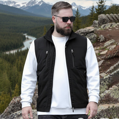 🔥🧥Men's Oversized Sleeveless Vest Jacket With Pockets