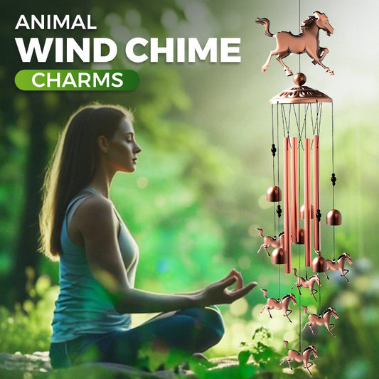 Pure Hand-made Copper Horse Wind Chimes