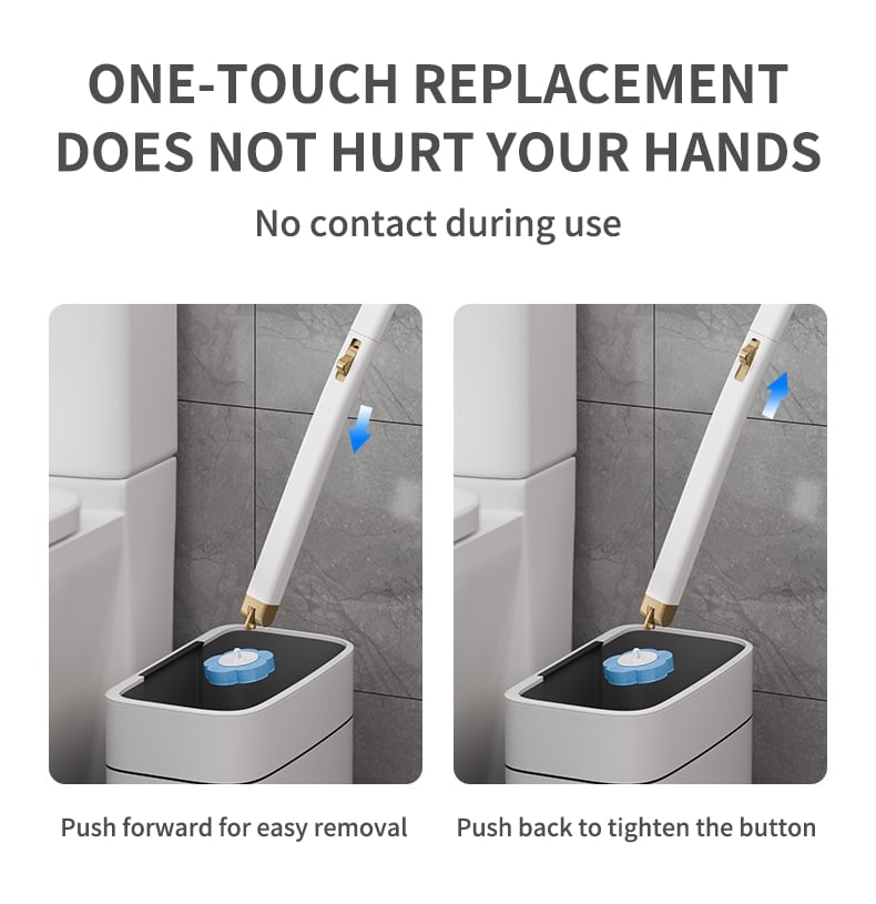 ⚡50K+ SOLD!🚽💦Disposable Replacement Wall-Mounted Innovative Toilet Brush Set✨