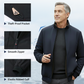Men's Solid Color Zip Up Warm Jacket -💪Anti-wrinkle, windproof, rainproof and snowproof!