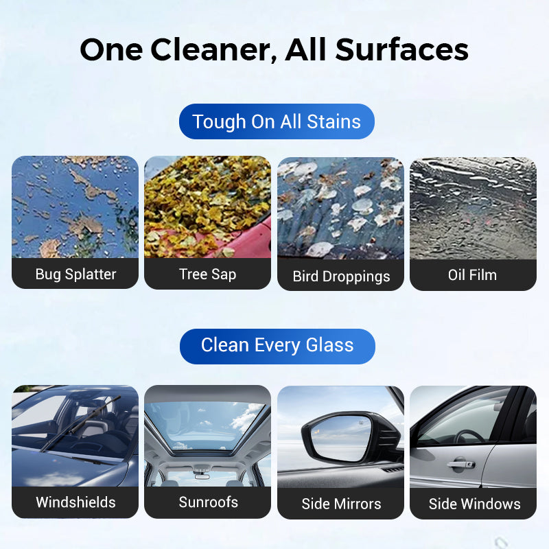 🚗 BUY 2 GET 1 FREE! ✨ Auto Glass Oil Film Cleaner – Streak-Free Cleaning, Scratch-Safe Formula & Easy Application 💦🔧