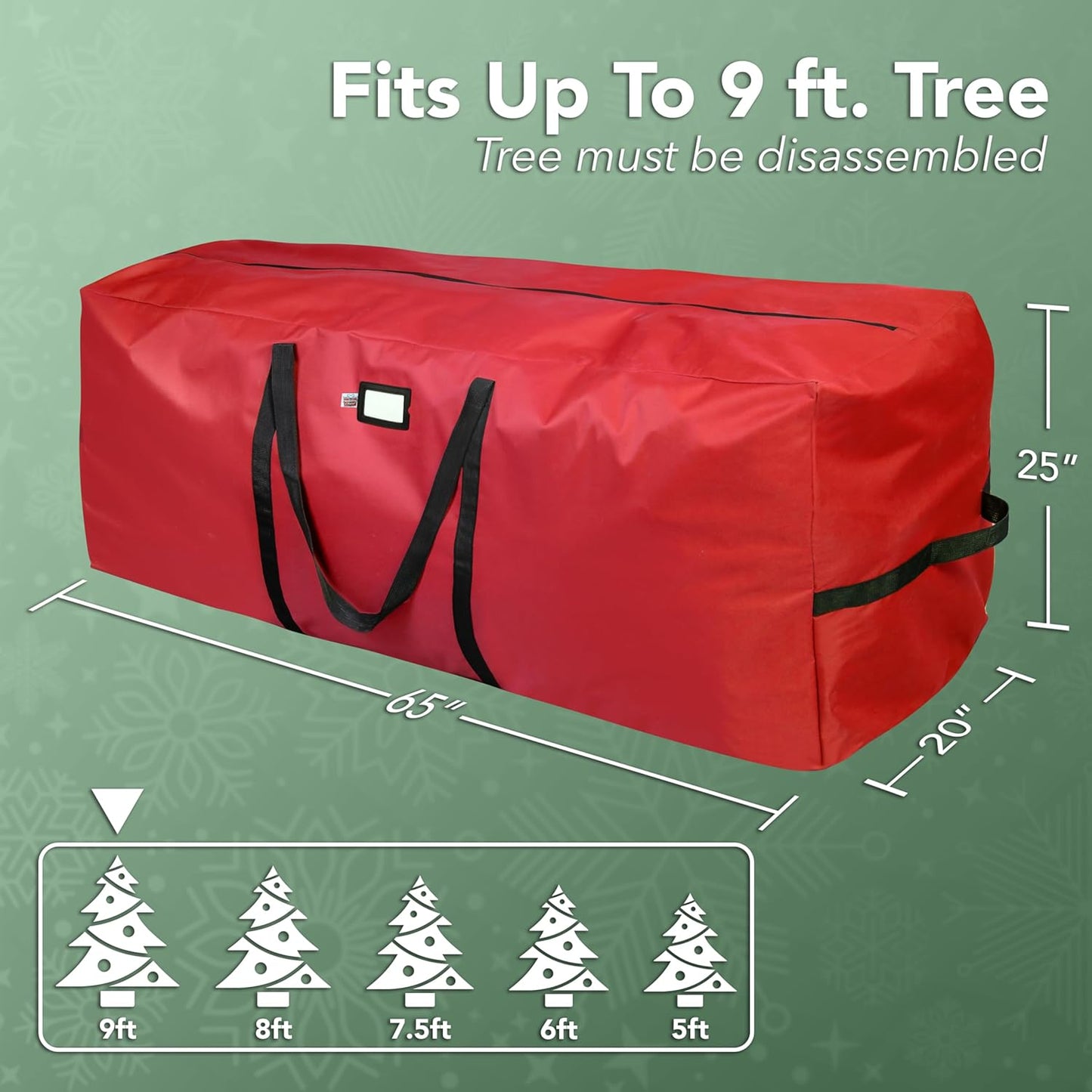🎅 Christmas Tree Durable Waterproof Storage Bag – Easy to Carry, Protects from Dust & Moisture 🎁
