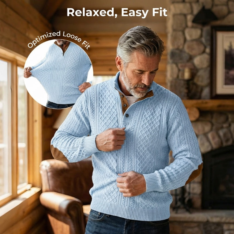 🧥Luxury Comfort | Men‘s Textured Jacquard Sweatshirt | Everyday Essential 🔥