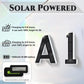 Solar Lighted House Numbers Waterproof LED Address Signs