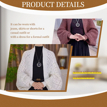 🔥Hollow Out Knitted Shawl Coat