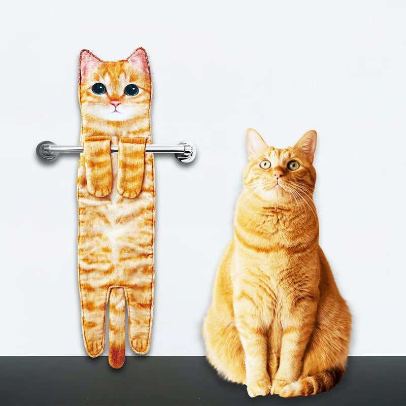 😺Cute Cat Hand Towel🐾