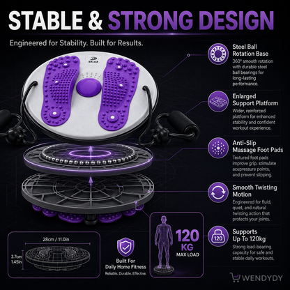 ✨ Waist Twisting Massage & Exercise Balance Board – Burn Fat, Slim Waist & Improve Circulation at Home