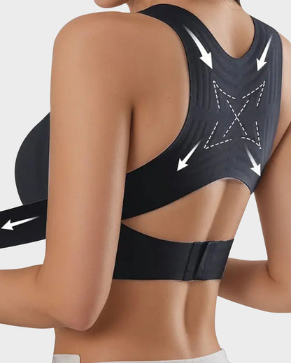 ⚡Front Closure Cross-Back Wireless Posture Bra